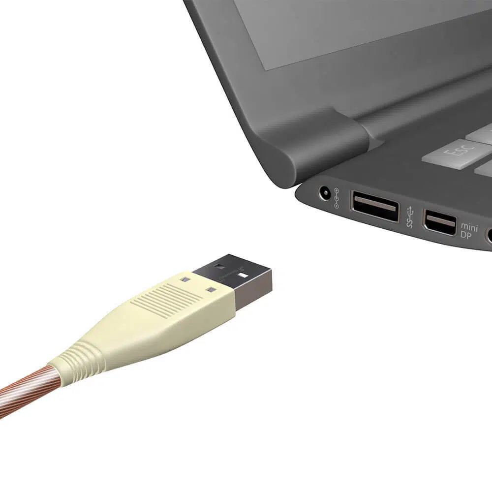 Câble USB-A et USB-C de mise à la terre pour ordinateur portable (laptop) ou routeur – Image 3