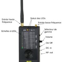 ESMOG-SPION 5G de 50Hz à 8GHz - Détecteur acoustique hypersensible de l'Electrosmog, de la modulation de la lumière artificielle et des ondes atmosphériques radio naturelles