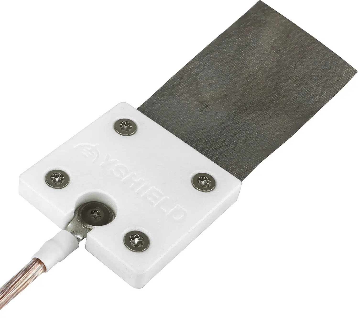 Plaque de mise à la terre avec velcro conducteur pour tous les tapis de blindage en Steel-Twin