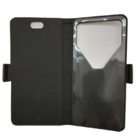Étui anti-ondes universel grand format XL cuir noir (book adhésif) Dim/cm 16,5X8X1