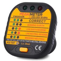 PM6860DR - Testeur de présence de terre et de différentiel 30 mA - Peakmeter