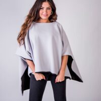 Poncho gris anti-ondes contre les hautes fréquences