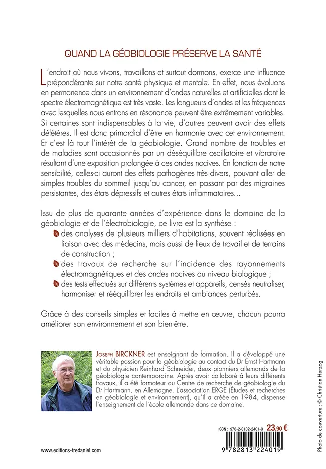 Livre: L'influence du lieu - Géobiologie et santé par Joseph Birckner - Quatrième édition augmentée – Image 2