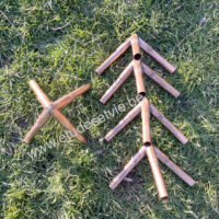 Kit Pyramide classique tube 18 mm pour électroculture - set avec angles et tête