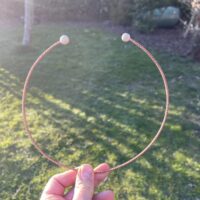 Circuit oscillant de Lakhovsky en cuivre tressé et hêtre pour l'électroculture et le bien-être