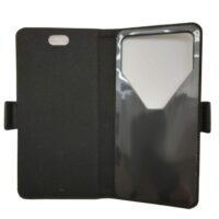 Étui anti-ondes universel grand format L cuir noir (book adhésif) Dim/cm 16X8X1