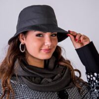 Chapeau BOB gris anthracite écran de protection contre les hautes fréquences