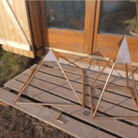 Kit pyramide égyptienne à rivets 50 cm en cuivre pour l'électroculture et la dynamisation