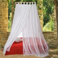 Baldaquin THALA - écran anti-ondes de hautes fréquences avec suspension en bois