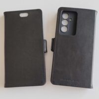 Etui anti-ondes en cuir noir pour Samsung S23FE