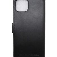Etui anti-ondes en cuir noir pour Apple iPhone 15