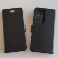 Etui anti-ondes en cuir noir pour Apple iPhone 16 Plus