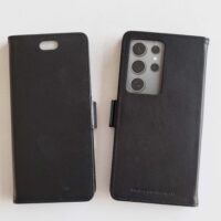 Etui anti-ondes en cuir noir pour Samsung Galaxy S24 Ultra