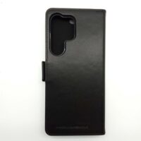 Etui anti-ondes en cuir noir pour Samsung Galaxy S23 Ultra